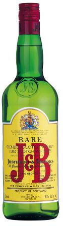 J&B Justerini & Brooks Whisky 1 Liter – zachte blended Scotch whisky