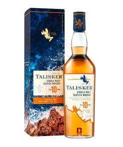 Talisker 10 Jaar Single Malt Whisky 70cl – rokerige single malt met geschenkverpakking