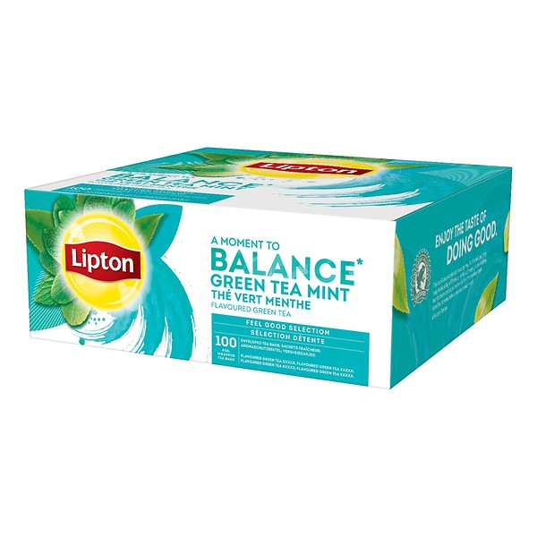 Lipton-Feel-Good-Selection-Groene-Thee-Munt-100 Zakjes