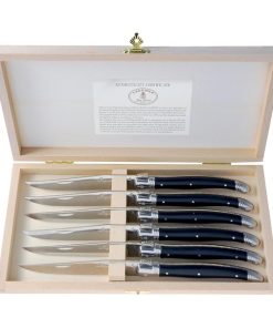 Laguiole-Style-De-Vie-Steakmes-Zwart-in-kistje