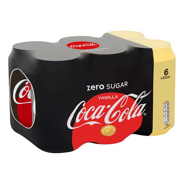 Coca-Cola-Vanilla-Zero-Blikjes-33cl-tray