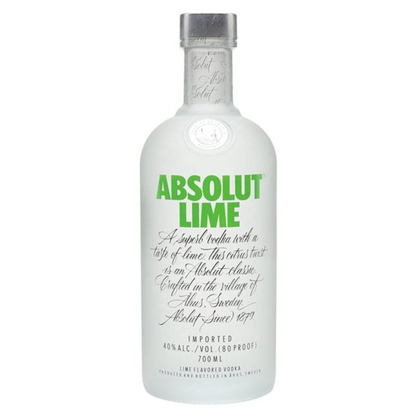 Absolut Lime Vodka 70cl – Frisse Zweedse wodka met limoensmaak