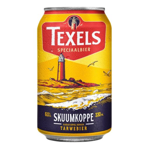 Texels Skuumkoppe Blik Tray 3x4x33cl – donker witbier van Texel met volle smaak