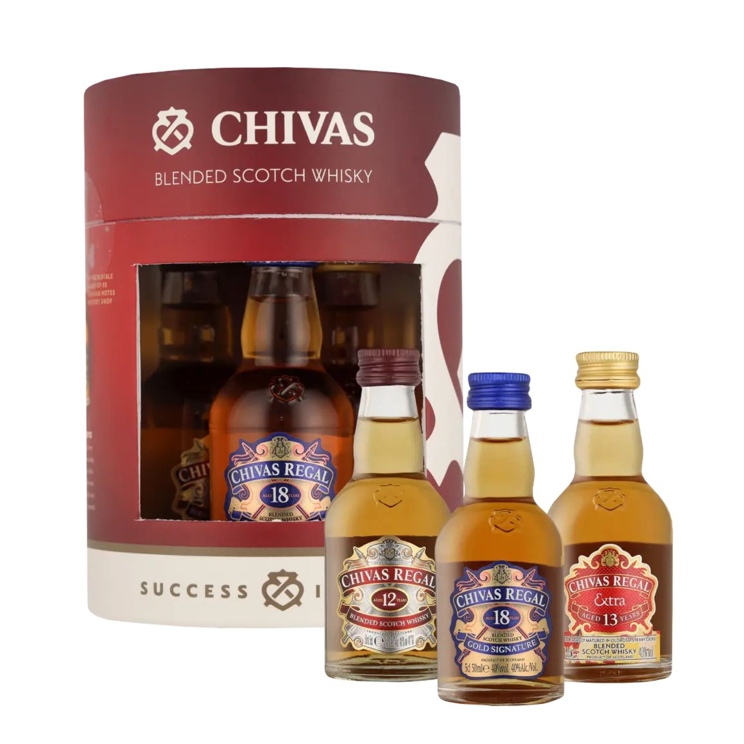 Chivas Regal Miniature Giftset 3x15cl – luxe whisky geschenkset
