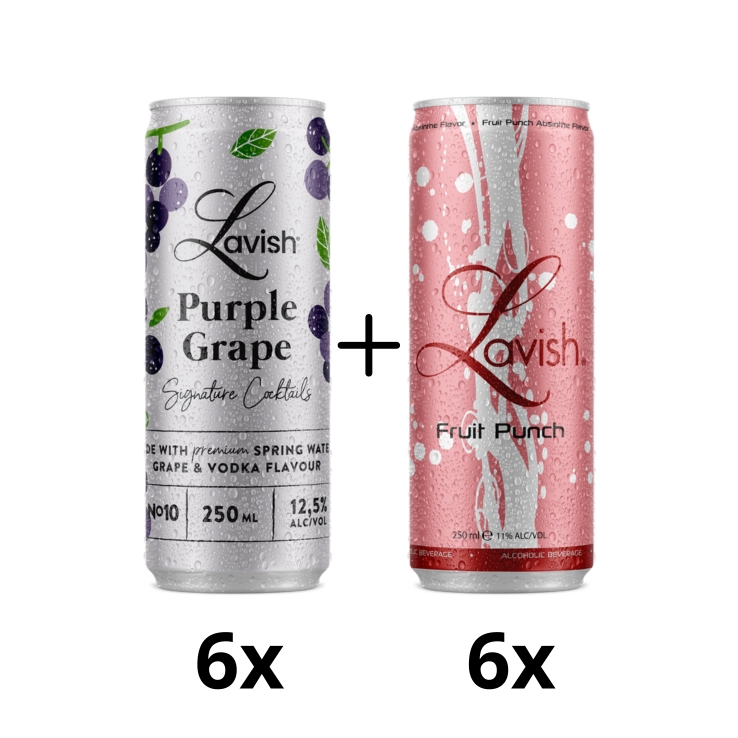 lavish-mixpack-fruit-punch-purple-grape-premix-blikjes