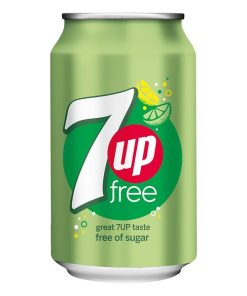 7Up Free Sugar Zero Blikjes 33cl Tray 24 Stuks