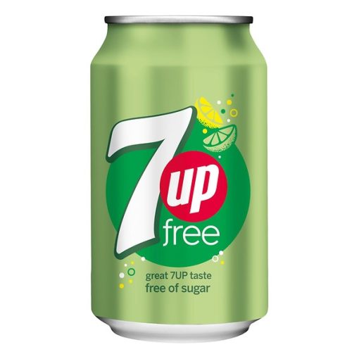 7Up Free Sugar Zero Blikjes 33cl Tray 24 Stuks