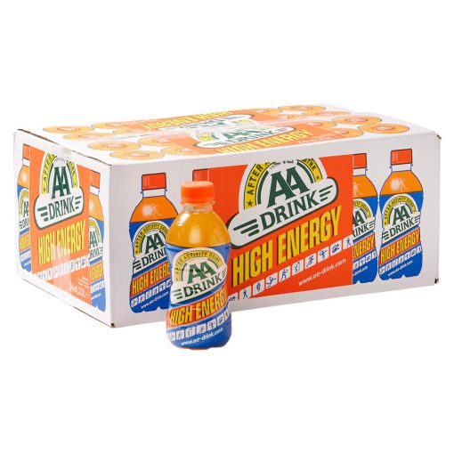 AA Drink Orange High Energy 33cl Flesjes Doos 24 Stuks - Afbeelding 2