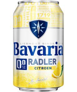 Bavaria Fruity Lemon 0.0 Bier 33cl Blikjes Tray 4x6x33cl
