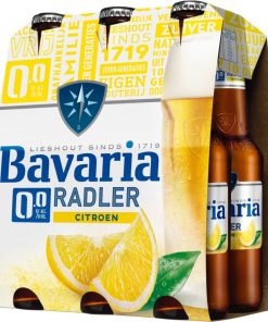 Bavaria Radler lemon 0.0% Alcoholvrij Bier Flesjes Krat 3x4x30cl