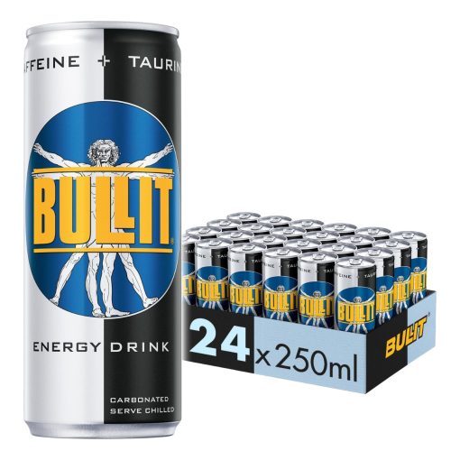 Bullit Energy Drink Blikjes 25cl Tray 24 Stuks - Afbeelding 2