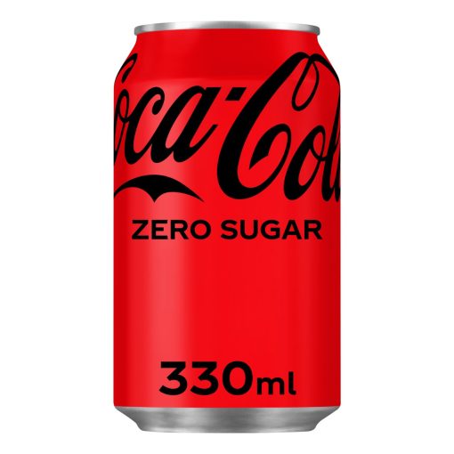 Coca Cola Zero Blikjes 33cl Tray 24 Stuks (Deens)