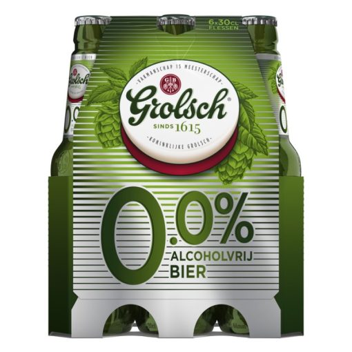 Grolsch 0.0% 0.0 Alcoholvrij Bier Flesjes 30cl Krat 24 Stuks