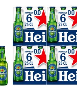 Heineken 0.0 Alcoholvrij Bier 25cl Flesjes Doos 24 Stuks (wegwerp flesjes)