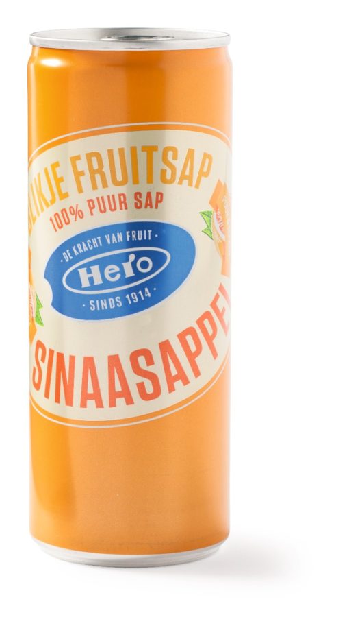 Hero Jus d Orange Blik Tray 24x25cl