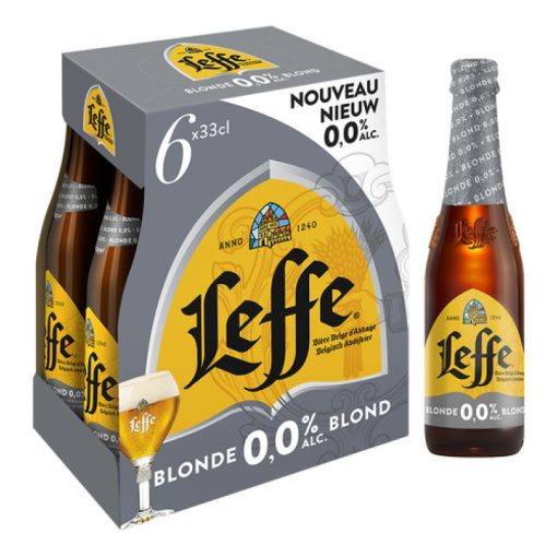 Leffe Blond 0.0 Alcoholvrij Krat 24 Flesjes 33cl