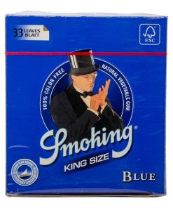 Smoking Vloeipapier King Size Blue Vloeitjes, Doos 50 Pakjes 33