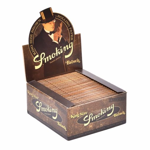 Smoking Brown King Size Vloeitjes Doos 50 Pakjes 33 Vloeitjes