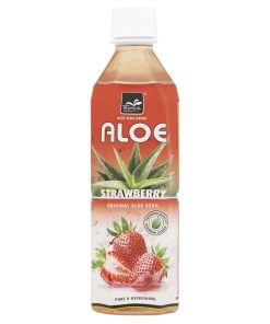 Aloë Vera Drink Aardbei Pet Flesjes Doos 50cl 20 Stuks