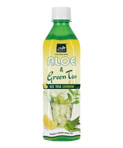Aloë Vera Drink Lemon Green Tea Pet Flesjes Doos 50cl 20 Stuks