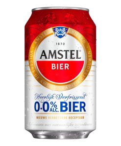 Amstel 0.0 Alcoholvrij Bier Blikjes 33cl Tray 24 Stuks