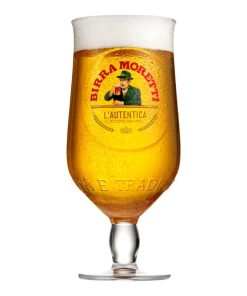 Birra Moretti Bierglas met Voet 50cl Doos 6 Glazen
