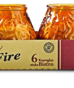 Bistrokaars Amber Bonfire Doos 6 Stuks