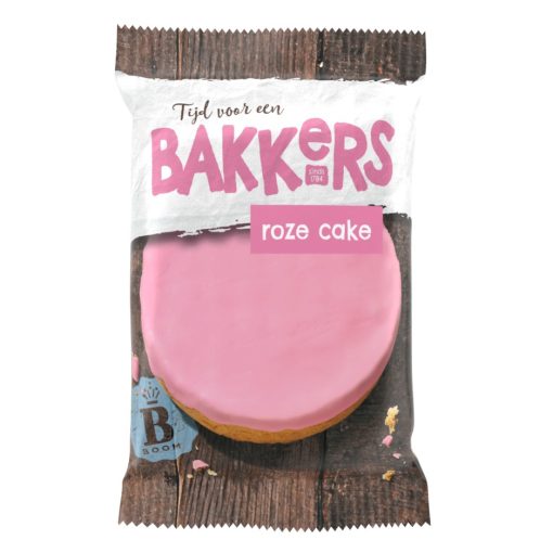 Boom Roze Cake 65gr Apart Verpakt Doos 12 stuks
