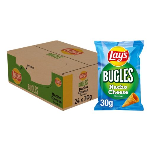 Lay's Bugles Nacho Cheese Kleine Mini Zakjes 30 gram Doos 24 Stuks - Afbeelding 2
