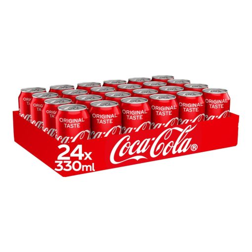 Coca Cola Blikjes 33cl Tray 24 Stuks (DK) - Afbeelding 2