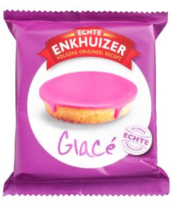 Echte Enkhuizer Glacé Roze Koeken Apart Verpakt 55 Gram Doos 18 Stuk