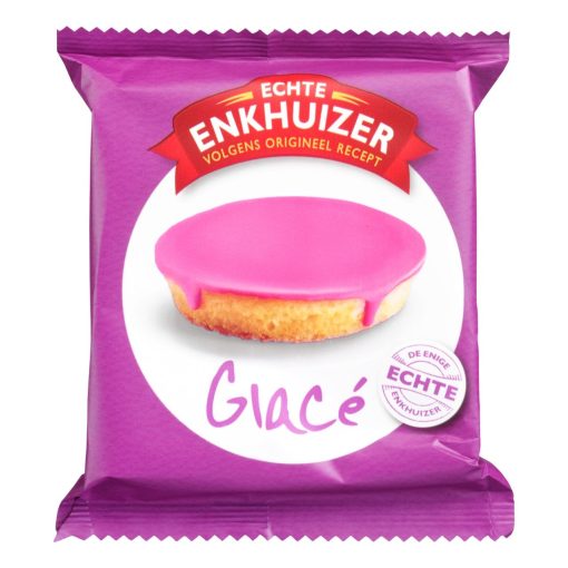 Echte Enkhuizer Glacé Roze Koeken Apart Verpakt 55 Gram Doos 18 Stuk