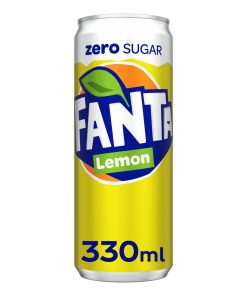 Fanta Lemon ZERO Sugar Blikjes 33cl Tray 24 Stuks (NL)