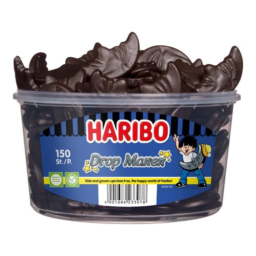 Haribo Drop Manen Snoepjes Silo Emmer 150 stuks