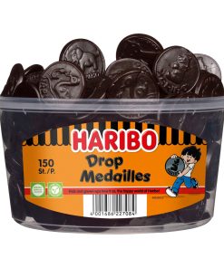Haribo Drop Medailles Snoepjes Silo Emmer 150 stuks