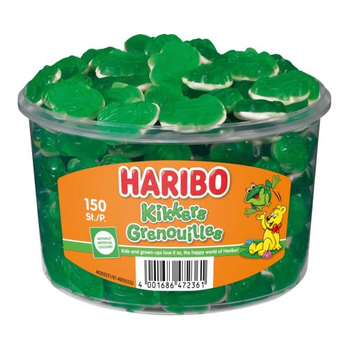Haribo Kikkers Snoepjes Silo Emmer 150 stuks