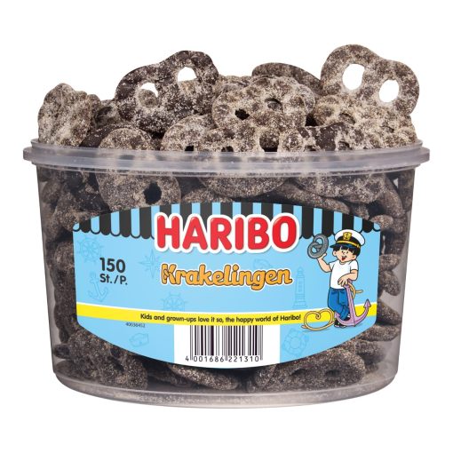 Haribo Krakelingen Snoepjes Silo Emmer 150 stuks