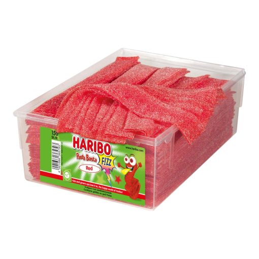 Haribo Pasta Basta Zure Aardbei Snoepjes Silo Emmer 150 stuks