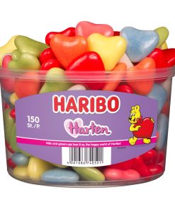 Haribo Schuim Harten Snoepjes Silo Emmer 150 stuks