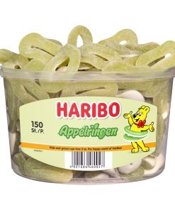 Haribo Schuimsnoep Appelringen Snoepjes Silo Emmer 150 stuks