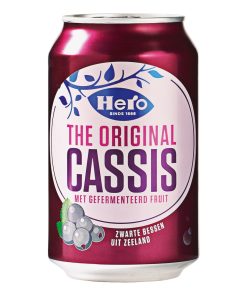 Hero Cassis Blik Tray 24x33cl