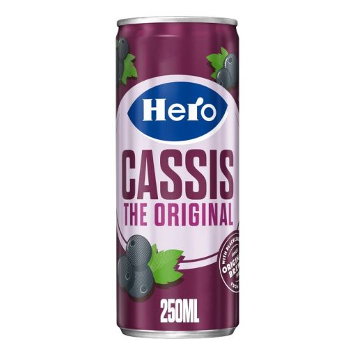 Hero Cassis Blikjes 25cl Tray 24 Stuks