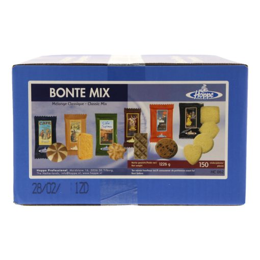 Hoppe Bonte Mix Koekjes Classic Apart Verpakt 8gr Doos 150 stuks