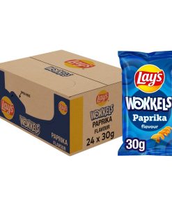 Lay's Wokkels Paprika Chips Kleine Mini Zakjes 30 gram Doos 24 Stuks