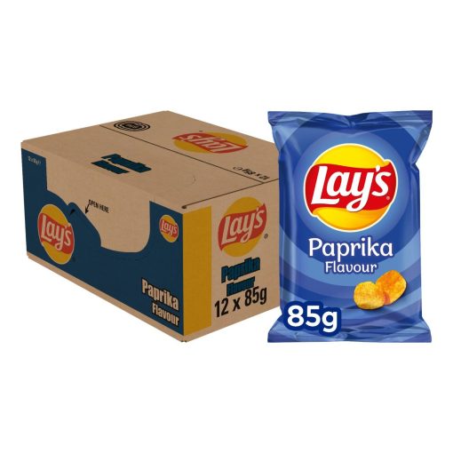 Lay's Chips Paprika zakken 100 gram Doos 12 Stuks - Afbeelding 2