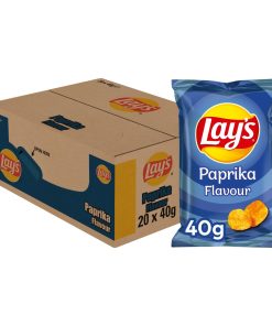 Lay's Chips Paprika Kleine Mini Zakjes 40 gram Doos 20 Stuks