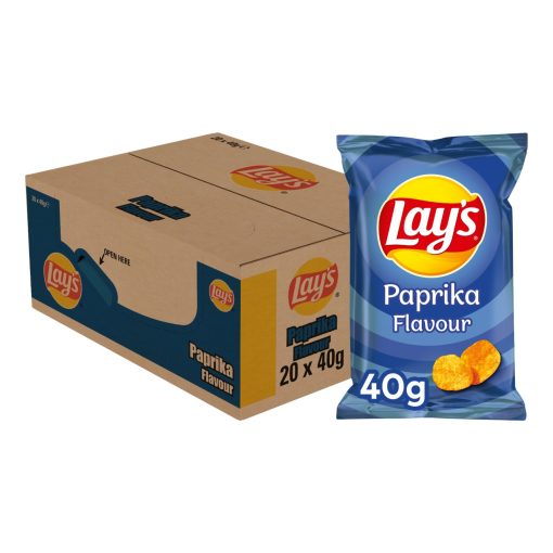 Lay's Chips Paprika Kleine Mini Zakjes 40 gram Doos 20 Stuks