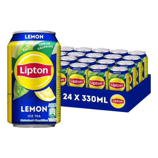 Lipton Ice Tea Lemon Blikjes 33cl Tray 24 Stuks - Afbeelding 2