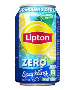 Lipton Ice Tea Sparkling Zero 33cl Blikjes Tray 24 Stuks