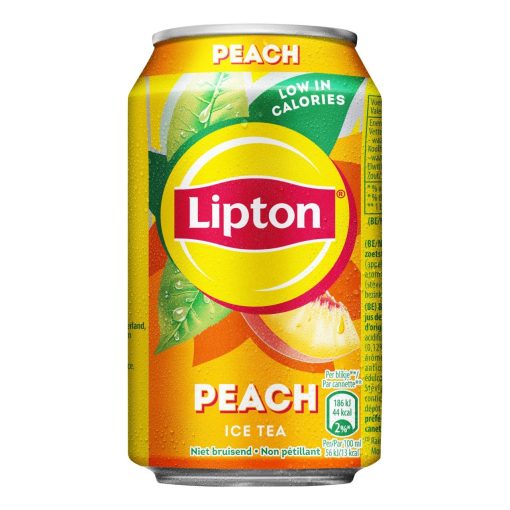 Lipton Ice Tea Peach Blikjes 33cl Tray 24 Stuks